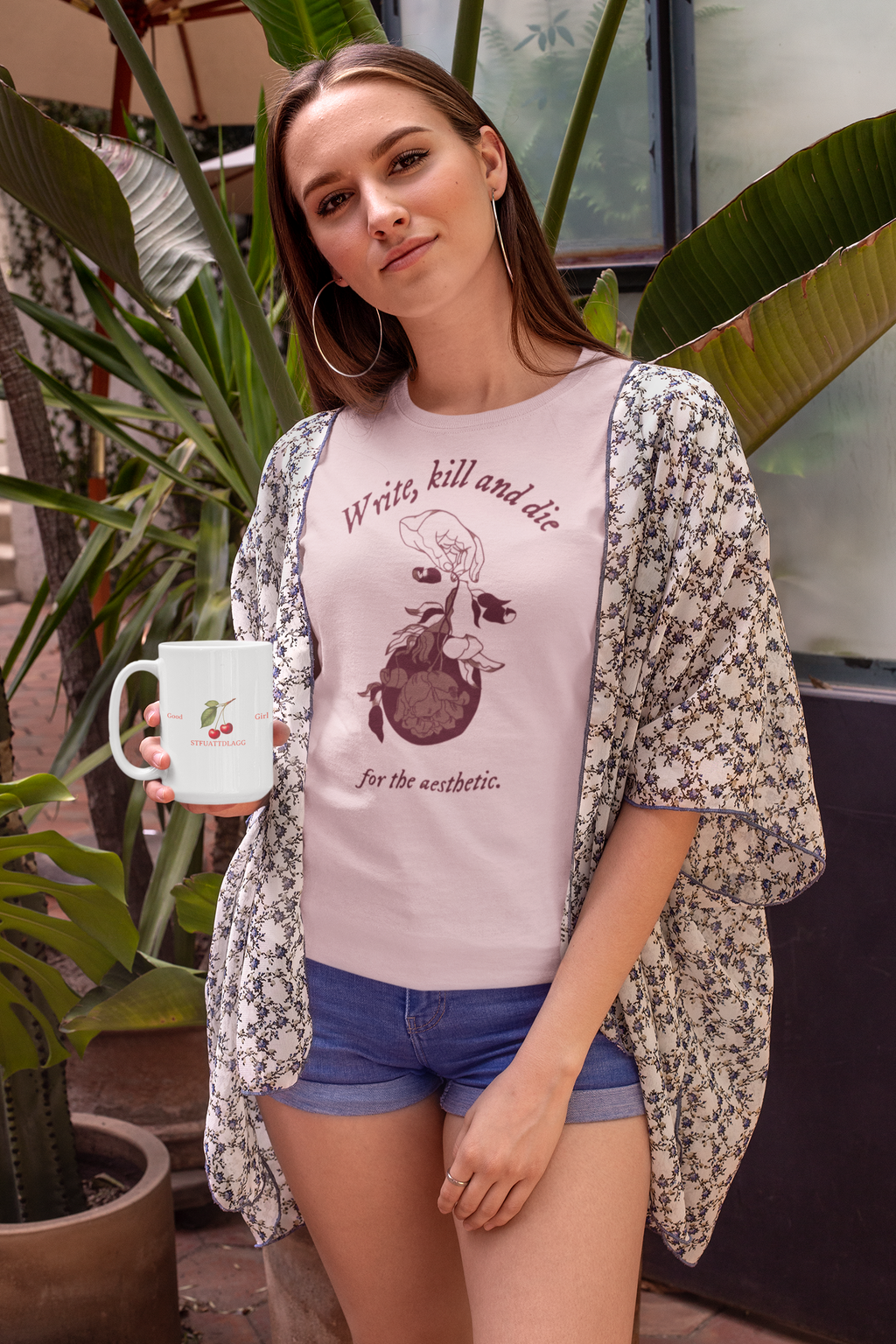 Write, kill and die t-shirt